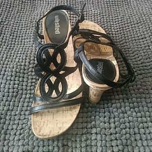 Black + Cork wedge sandals